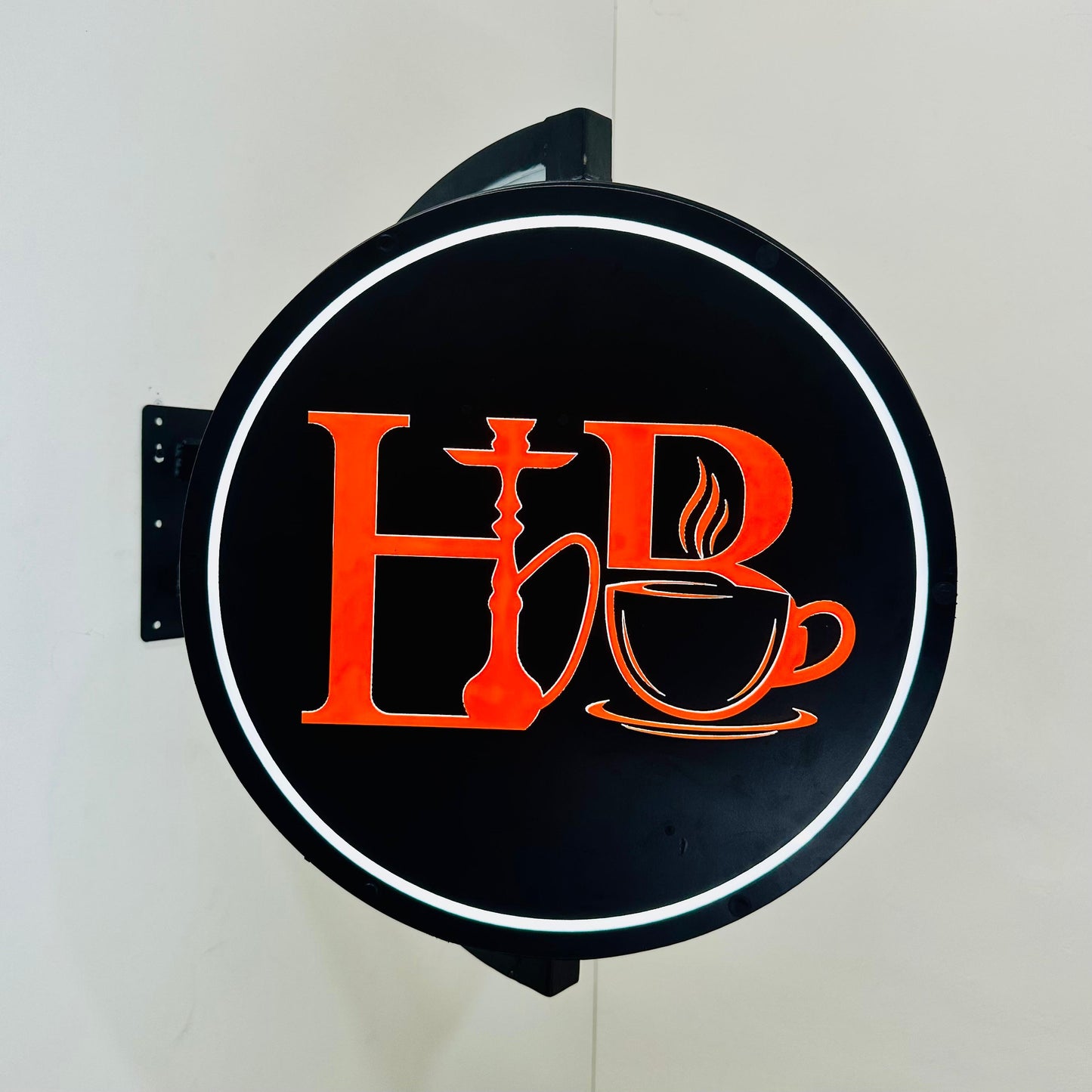 3D Rotating LED Flange Sign Board – Backlit Acrylic Flange for Shops in Pakistan