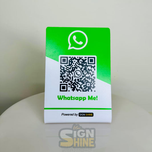 Quick WhatsApp QR Standee