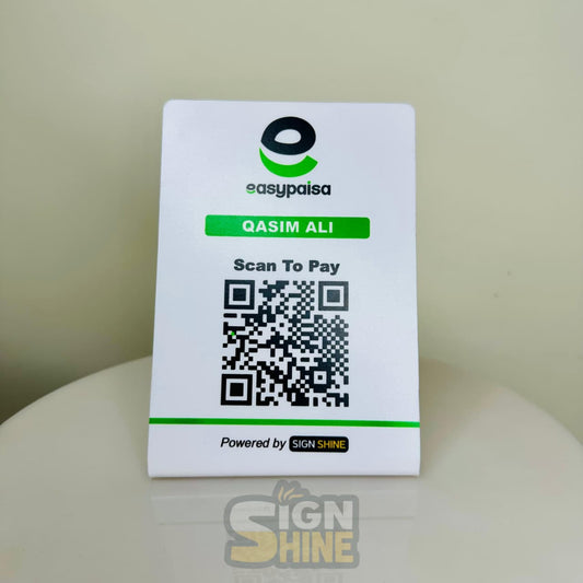Quick Payment EasyPaisa QR Standee
