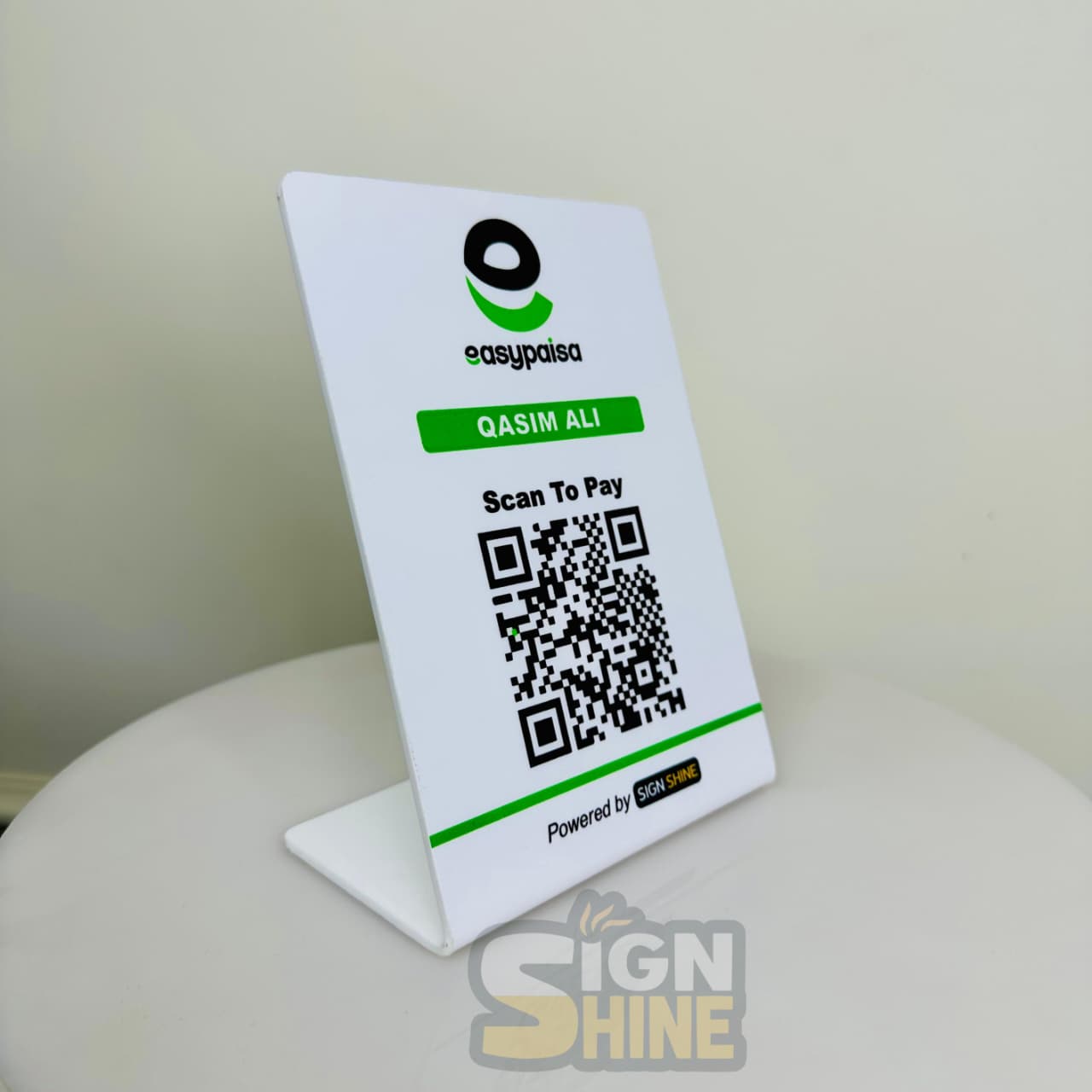 Quick Payment EasyPaisa QR Standee