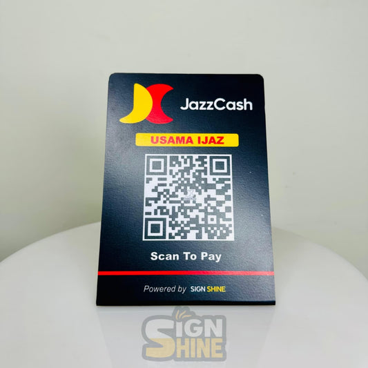 Quick Payment JazzCash QR Standee