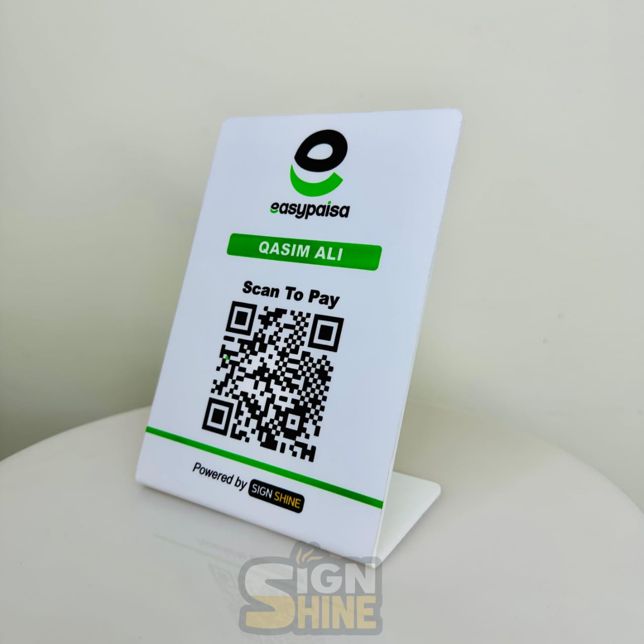 Quick Payment EasyPaisa QR Standee