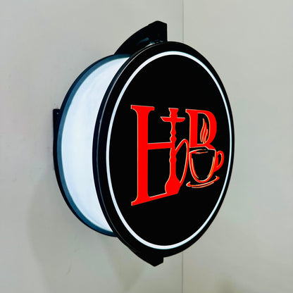 3D Rotating LED Flange Sign Board – Backlit Acrylic Flange for Shops in Pakistan