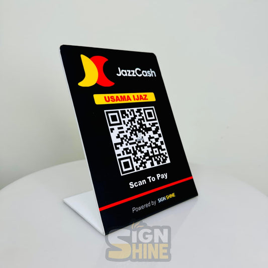 Quick Payment JazzCash QR Standee
