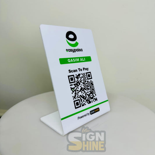 Quick Payment EasyPaisa QR Standee