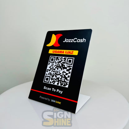 Quick Payment JazzCash QR Standee