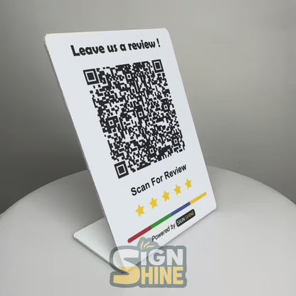 ScanMe Stand – QR Code Display - For businesses who want a simple, tap-free way to share links